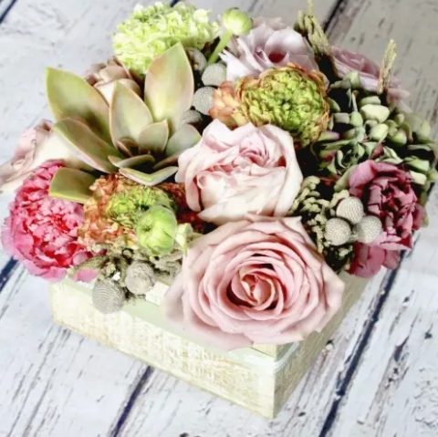 foxgloves flowers victoria bc florist designers choice vintage arrangement - #Mother's Day