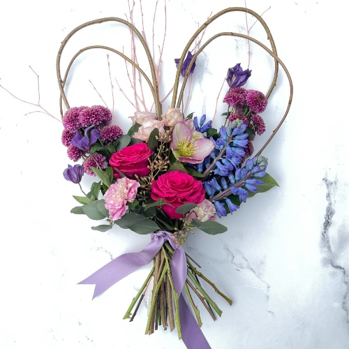 foxgloves flowers victoria bc florist designers choice heart handtied - #Valentines