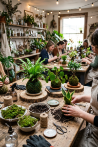 kokedama workshop 201x300 - kokedama workshop